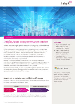 Azure Cost Governance Solution Sheet