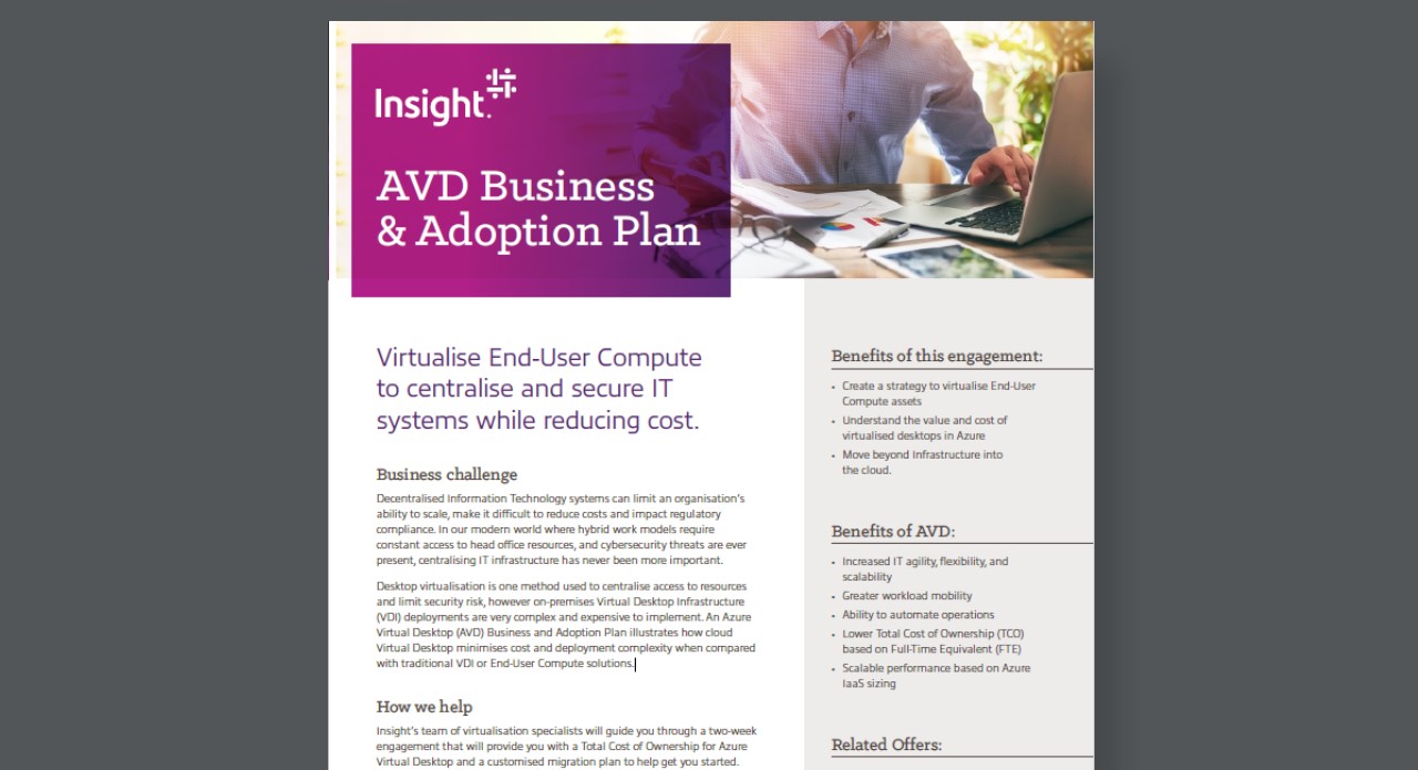 Article Azure Virtual Desktop Business and Adoption Plan Image