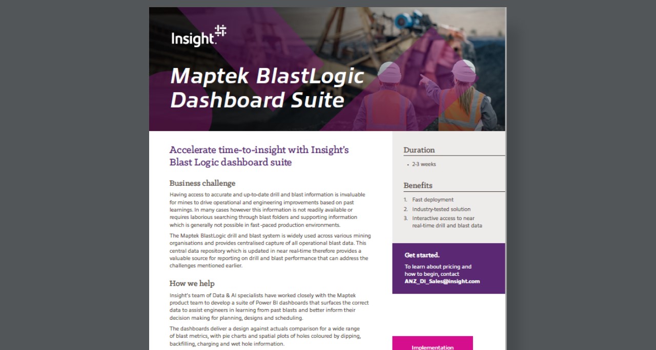 Article Maptek Blastlogic Dashboard Suite  Image