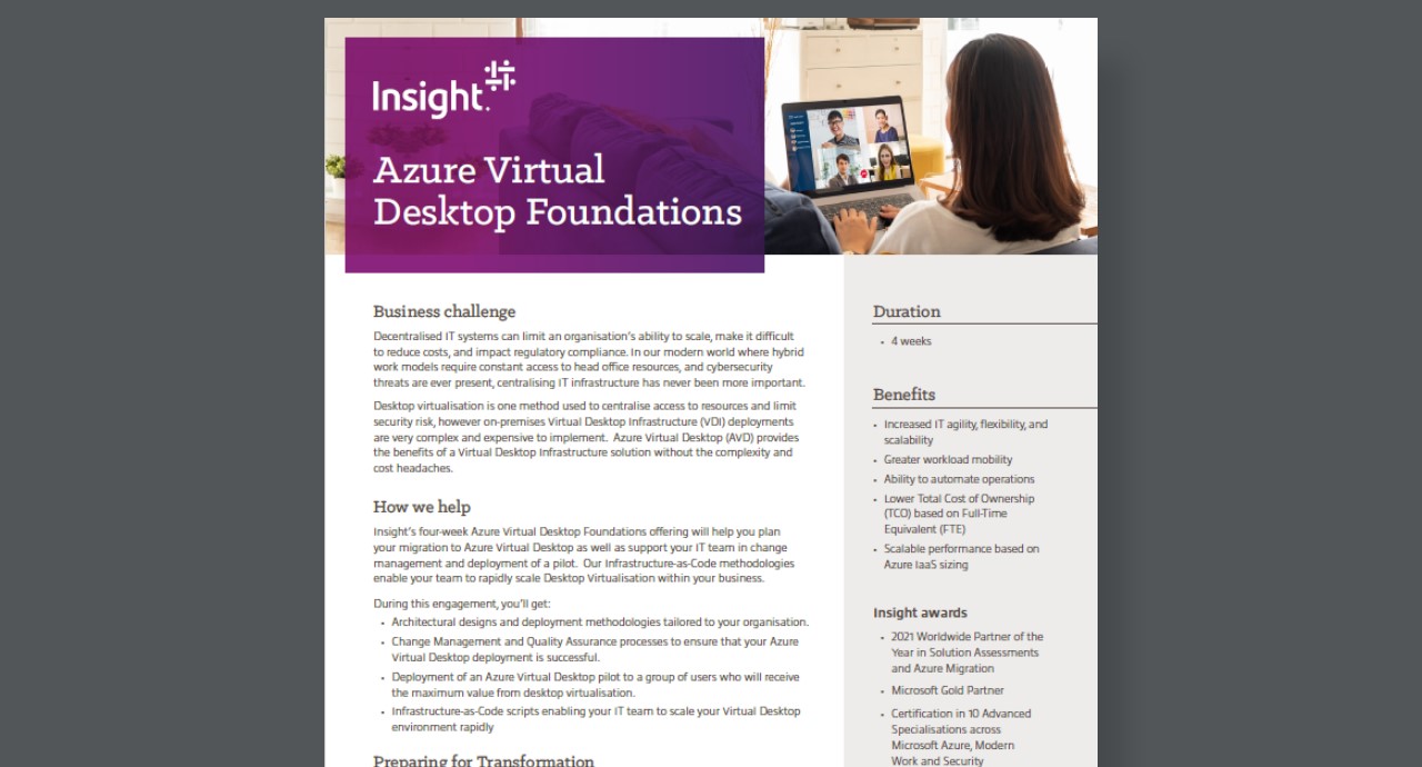 Article Azure Virtual Desktop Foundations Image