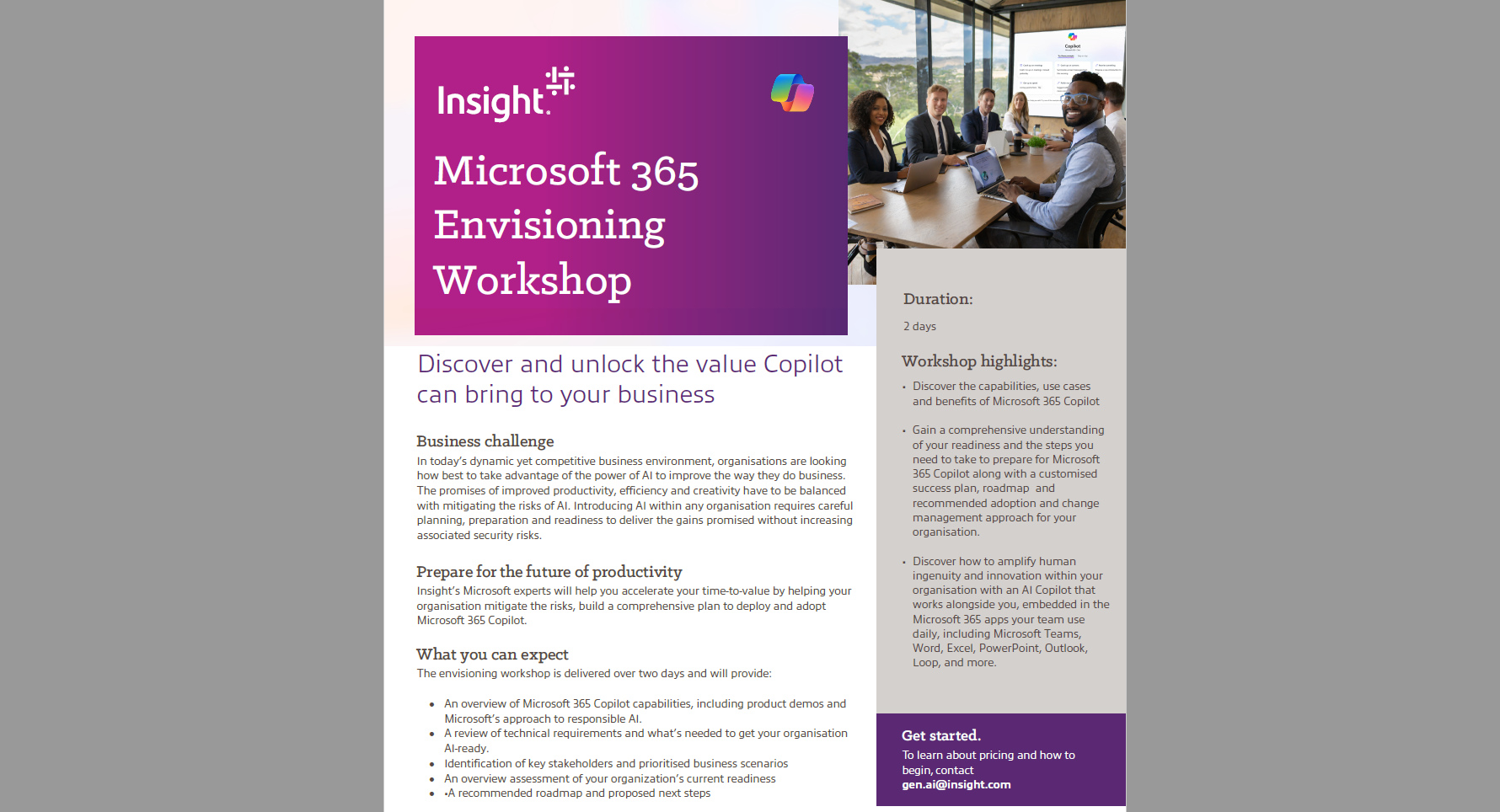 文章 Microsoft 365 Envisioning Workshop 图像