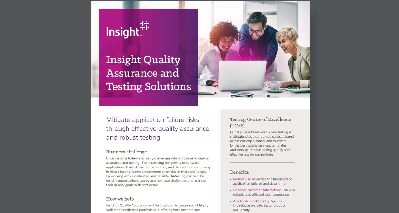 Article Insight Quality Assurance and Testing Solutions  Image