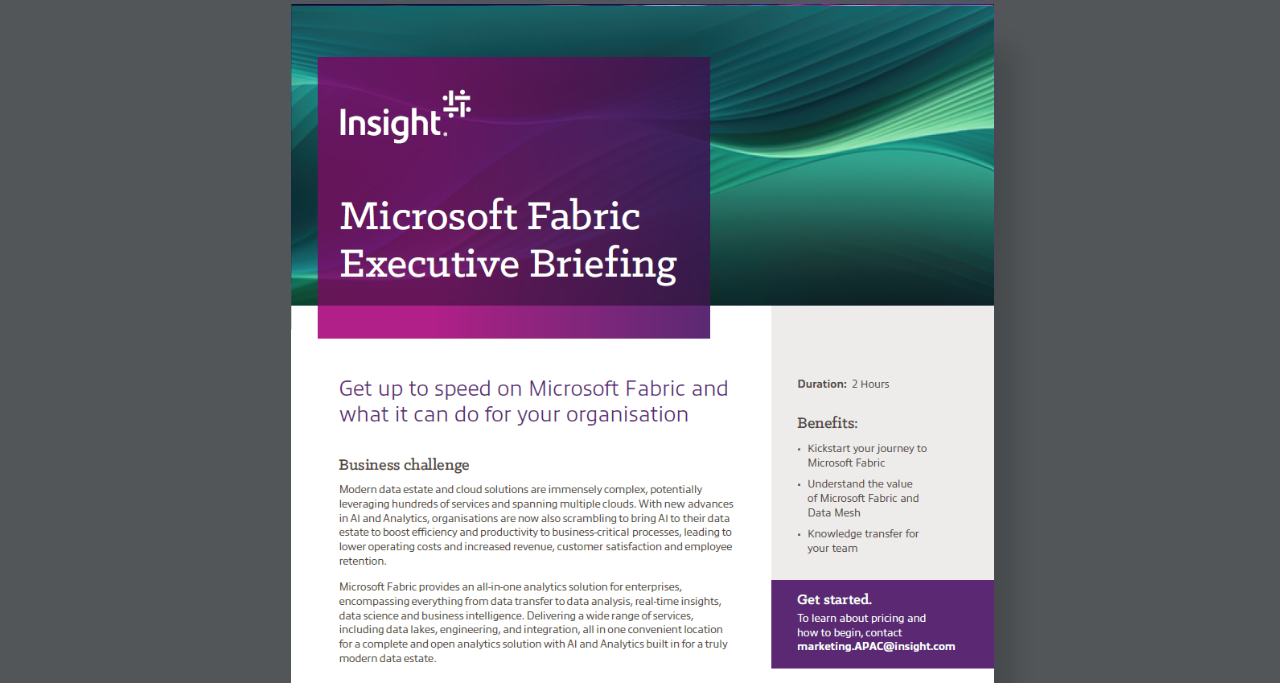 Article Microsoft Fabric Executive Briefing  Image