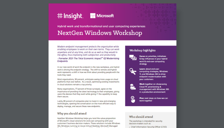 Article NextGen Windows Workshop  Image