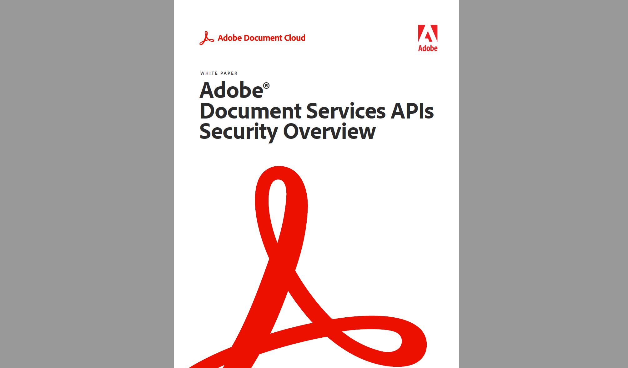 Article Adobe Document Services APIs​ Image