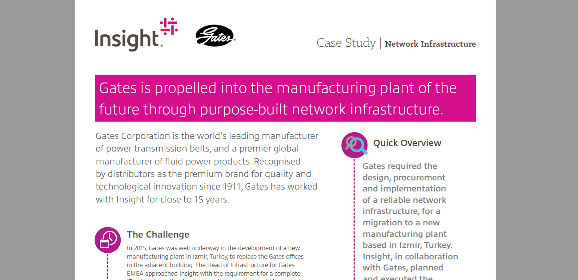 Article Gates: Manufacturing plant move enabled by purpose-built network infrastructure Image