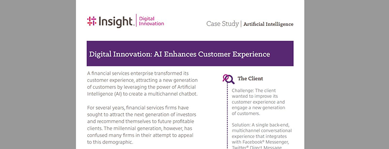 Download the AI Enhances Customer Experience datasheet below