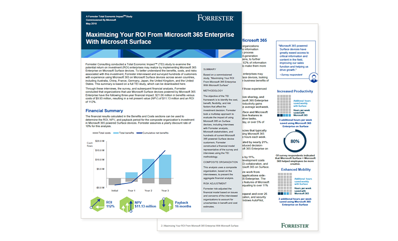 文章 Maximising Your ROI From Microsoft 365 Enterprise With Microsoft Surface 图像